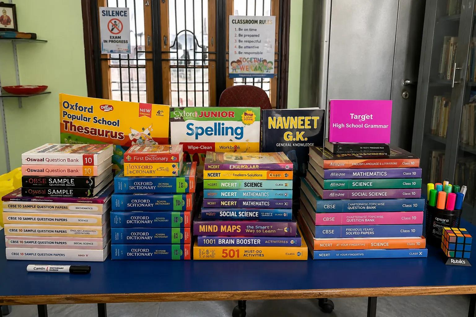 600 books for the library