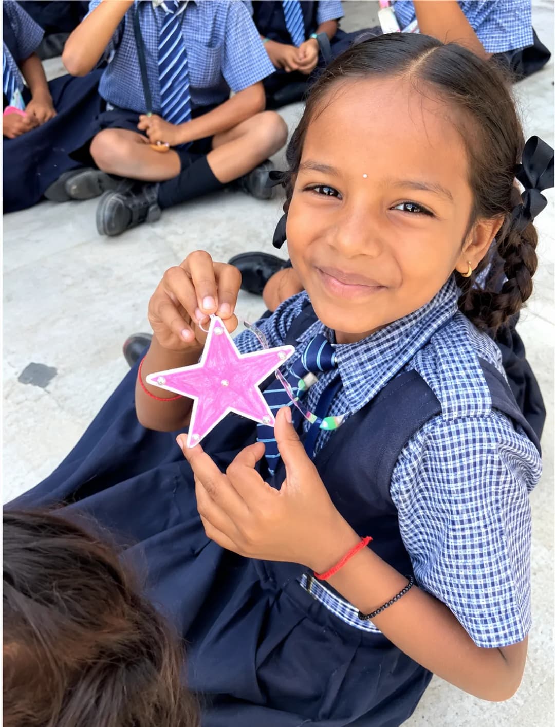 A girl student at St. John's, sponsored under Beti Bachao Beti Padhao