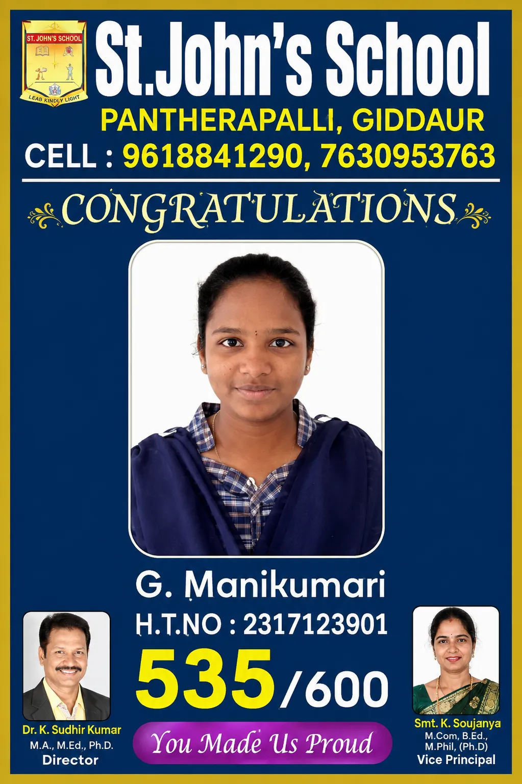 Mani Kumari — An Icon of St. John's — Achievements